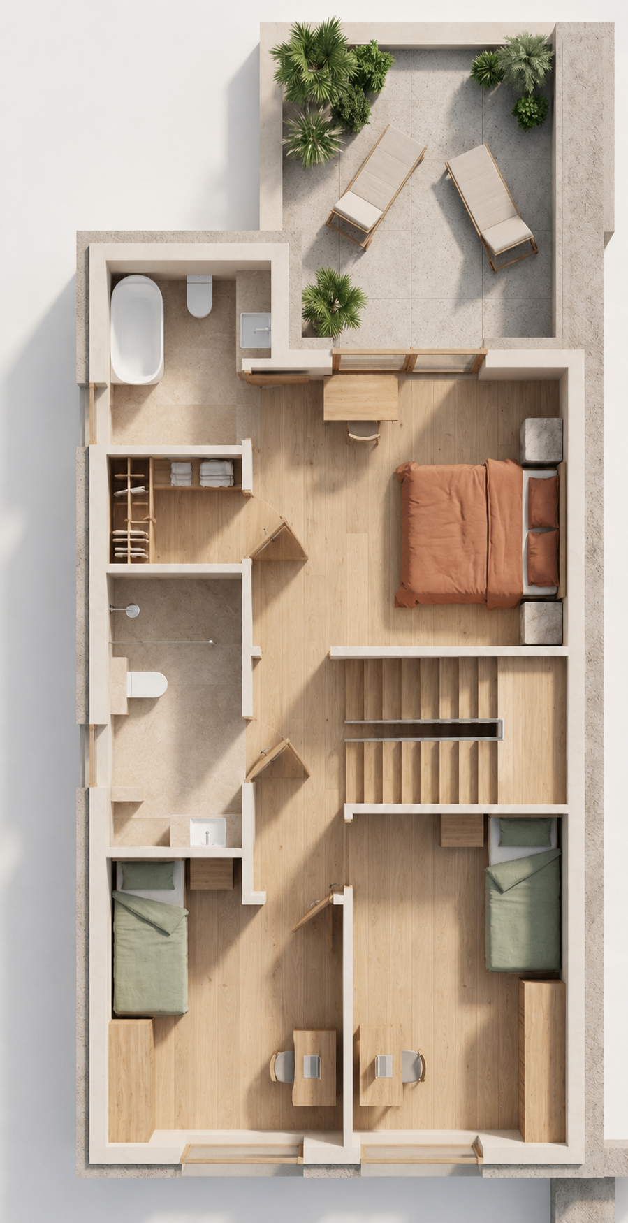 Rzut 1. piętra — Nowy Relaks
